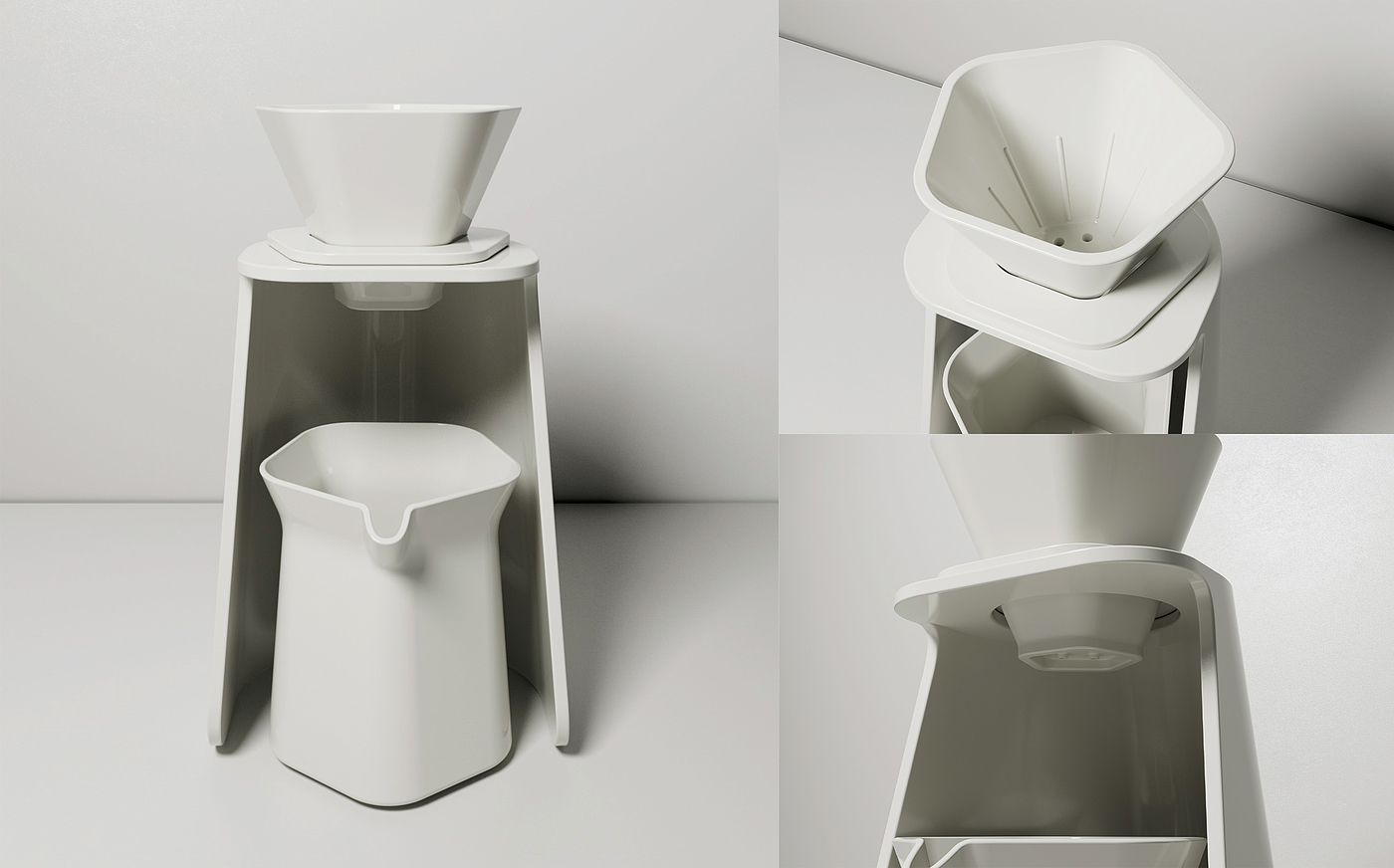 Coffee，Make coffee by hand，White noise，Light and shadow，