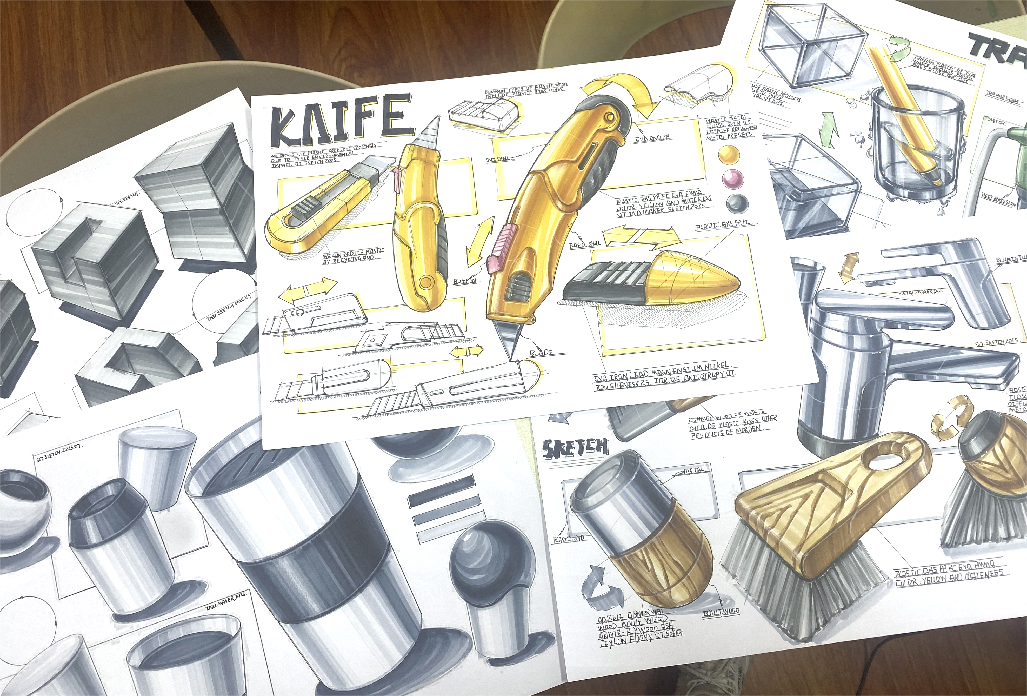 Product design hand-painted, industrial design hand-painted, hand-painted，