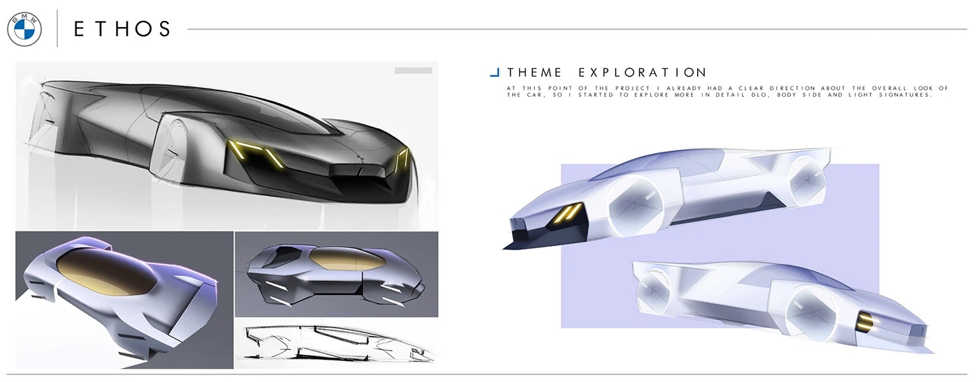 BMW Ethos，aerodynamics，Muscular sensation，Hydrogen fuel cell，Zero emission，