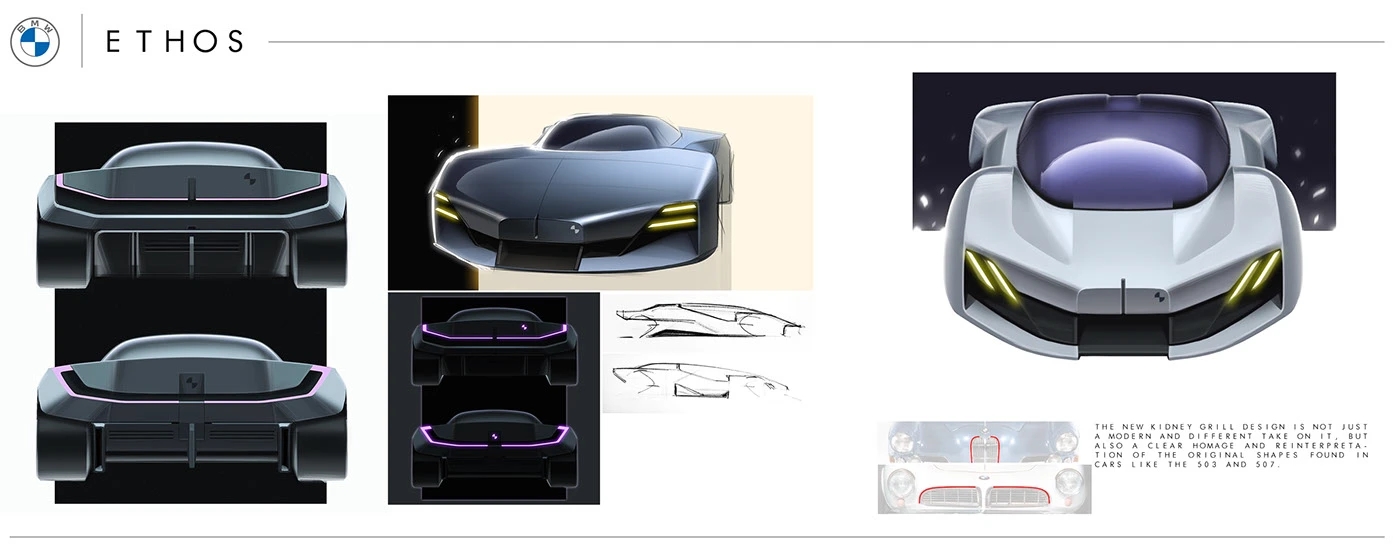 BMW Ethos，aerodynamics，Muscular sensation，Hydrogen fuel cell，Zero emission，