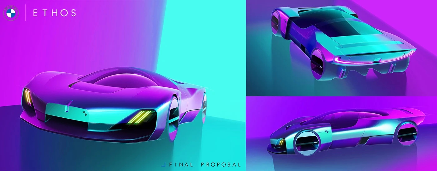 BMW Ethos，aerodynamics，Muscular sensation，Hydrogen fuel cell，Zero emission，