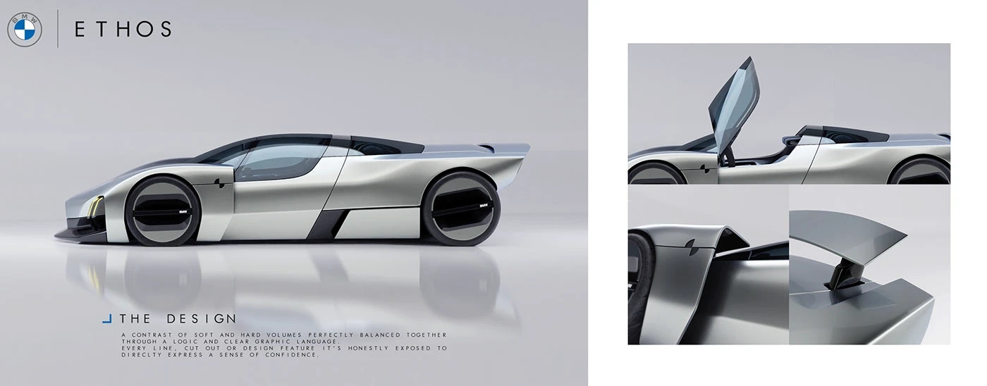 BMW Ethos，aerodynamics，Muscular sensation，Hydrogen fuel cell，Zero emission，