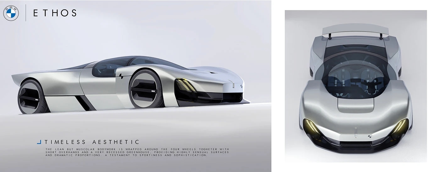 BMW Ethos，aerodynamics，Muscular sensation，Hydrogen fuel cell，Zero emission，