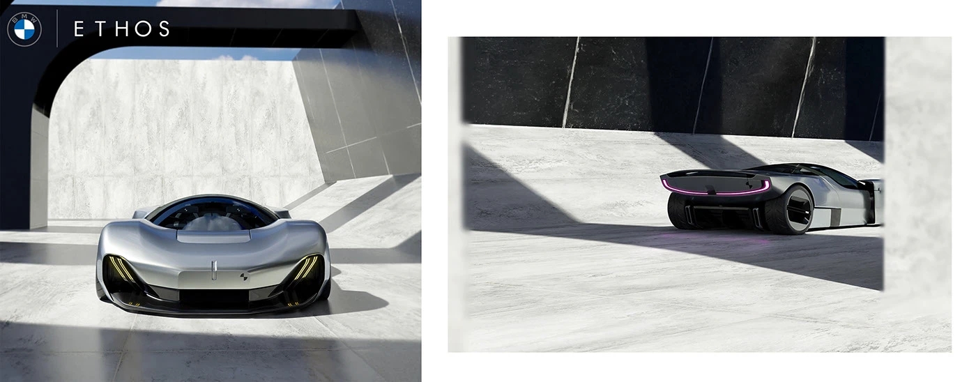 BMW Ethos，aerodynamics，Muscular sensation，Hydrogen fuel cell，Zero emission，