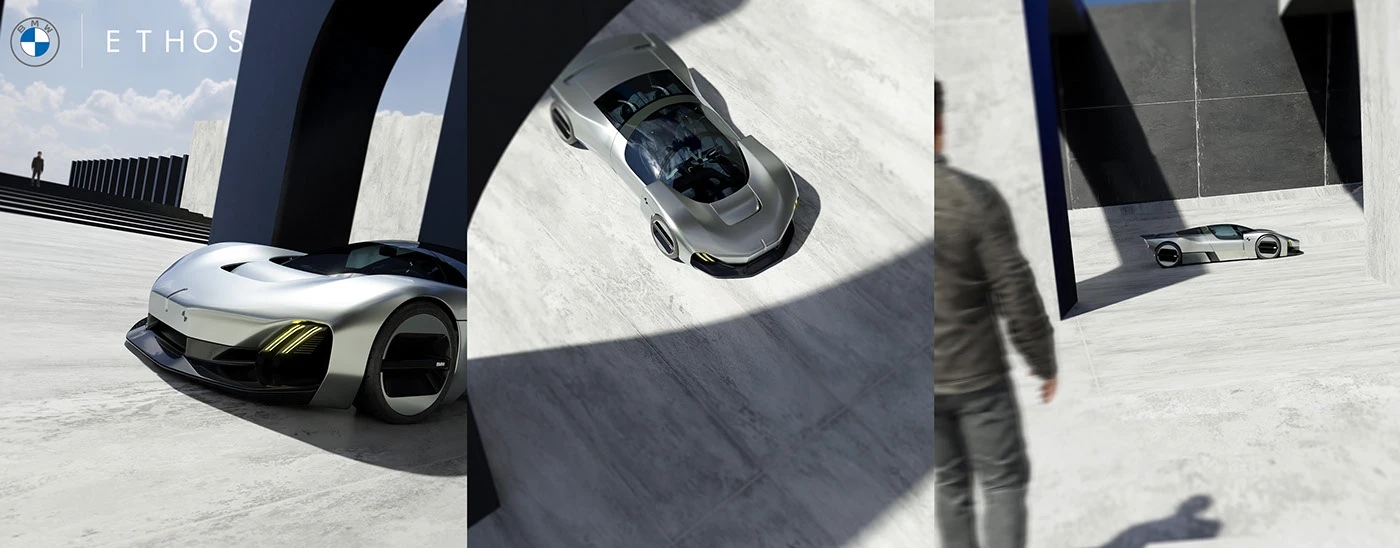 BMW Ethos，aerodynamics，Muscular sensation，Hydrogen fuel cell，Zero emission，