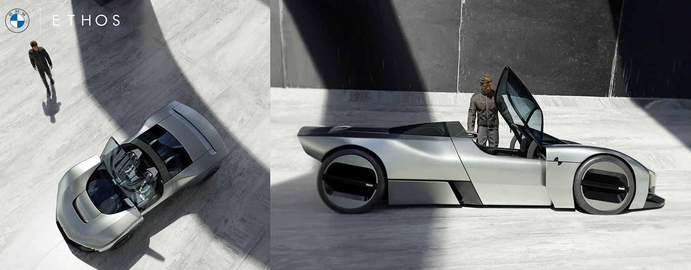 BMW Ethos，aerodynamics，Muscular sensation，Hydrogen fuel cell，Zero emission，