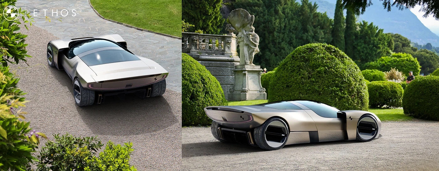 BMW Ethos，aerodynamics，Muscular sensation，Hydrogen fuel cell，Zero emission，