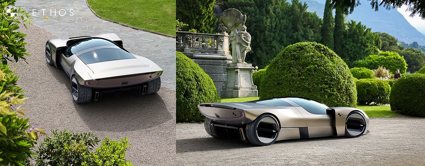 BMW Ethos，aerodynamics，Muscular sensation，Hydrogen fuel cell，Zero emission，