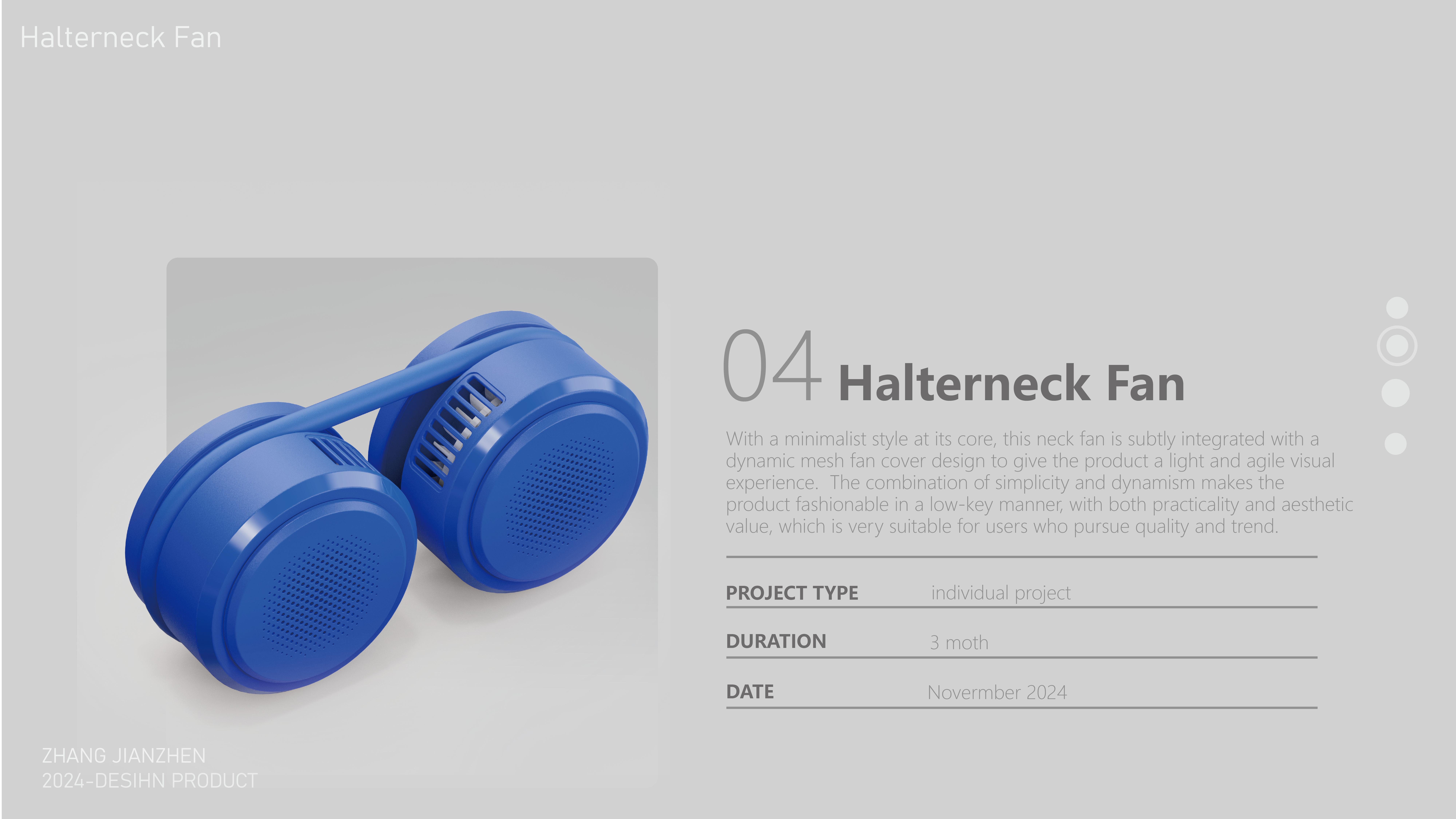 Fan，Hanging neck fan，Small household appliance design，