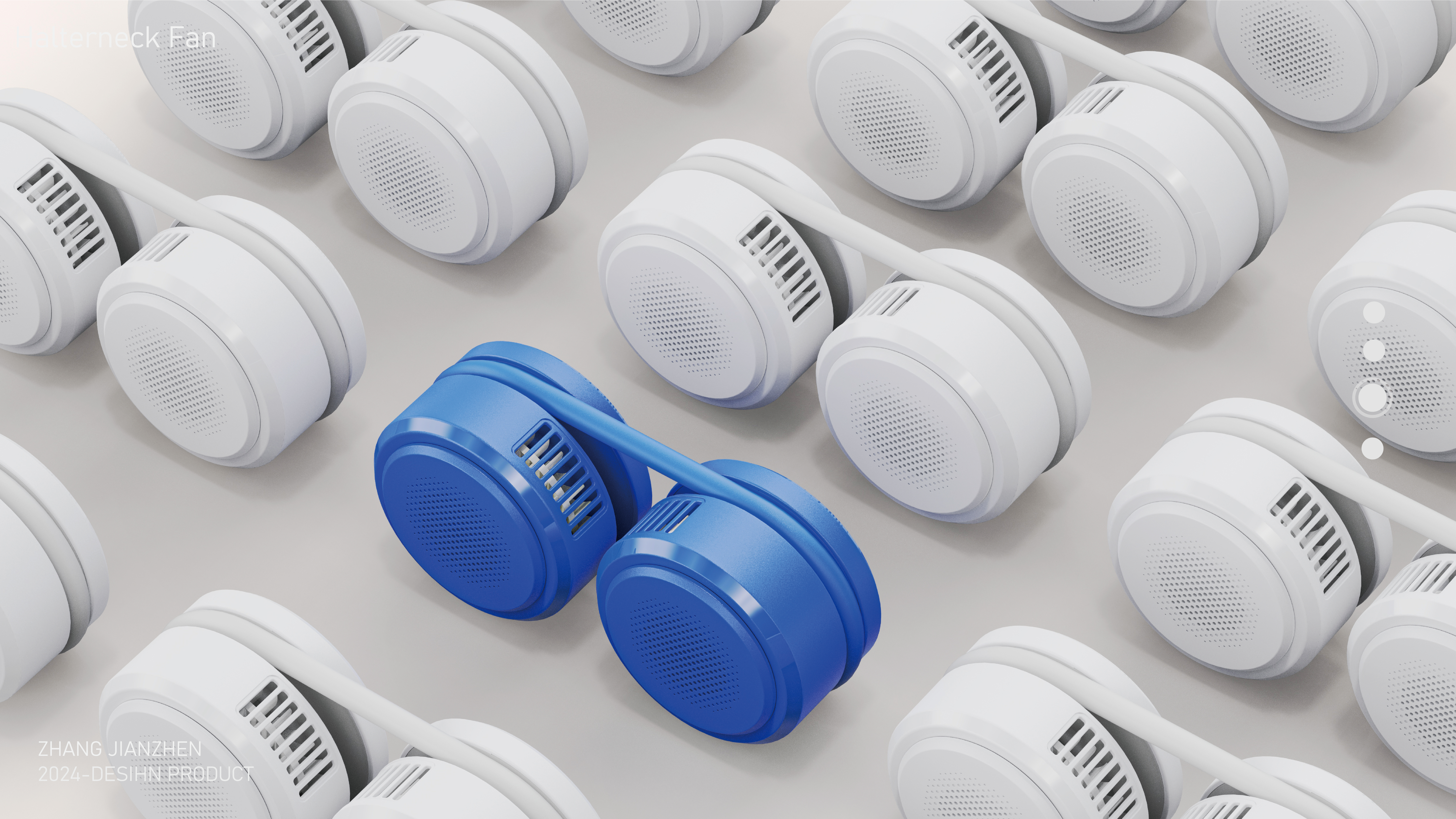 Fan，Hanging neck fan，Small household appliance design，