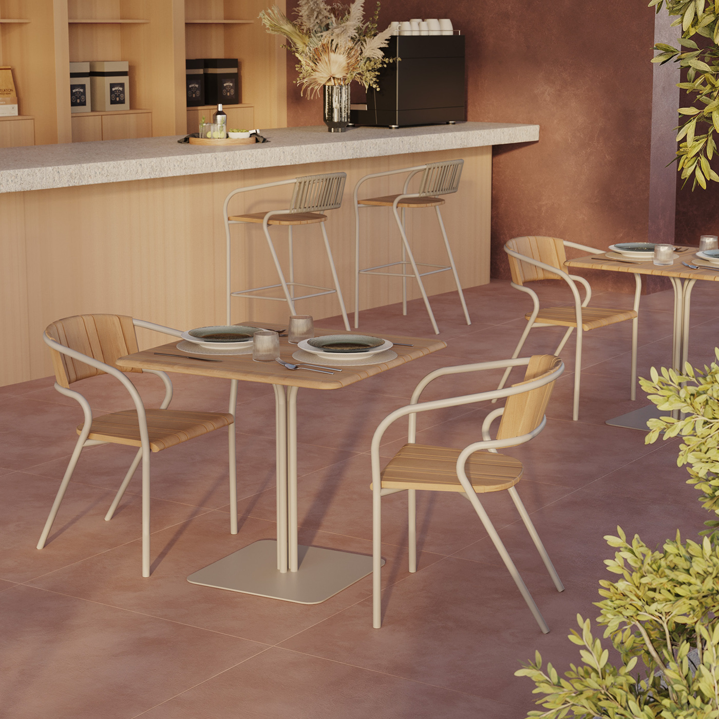 Skld Studio，Eki，Outdoor furniture，Ergonomics，Basque Sun，