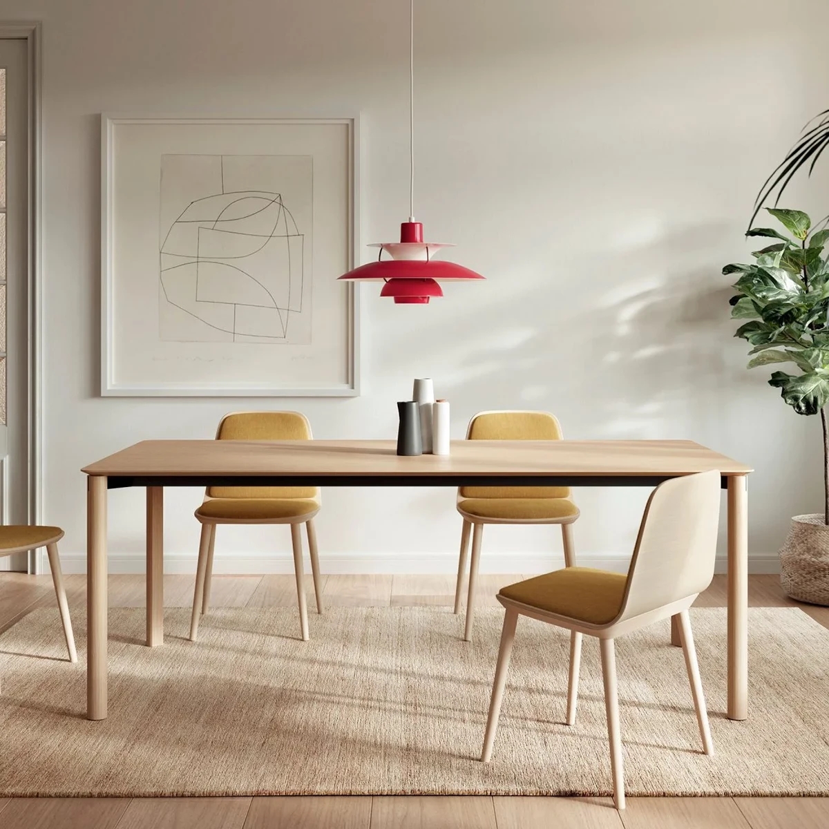 Laga，table，TREKU，metallic color point，Nordic furniture，