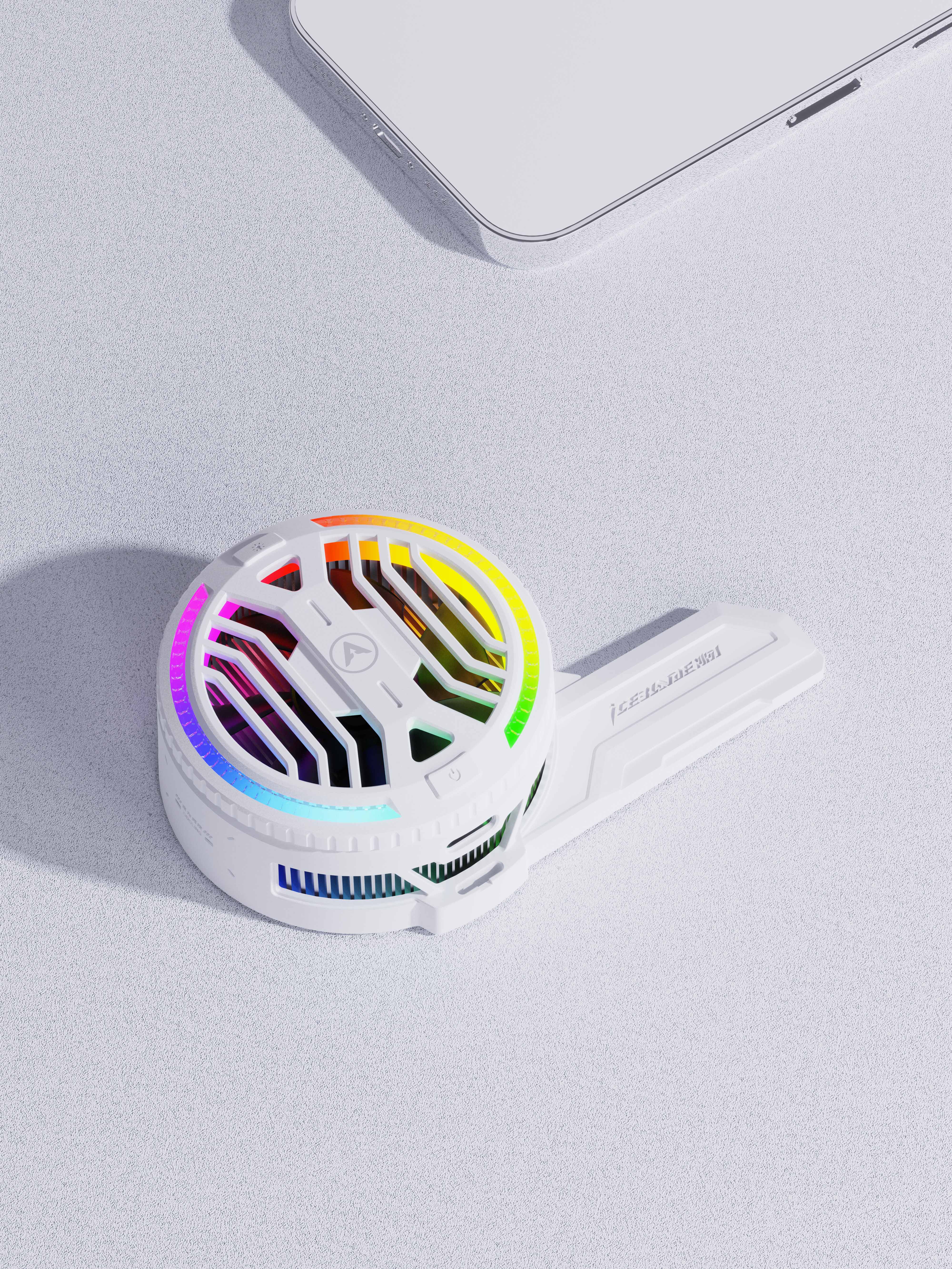 Mobile phone radiator，L-type radiator，Magnetic attraction，Clip，refrigeration icing，cooling，RGB lamp effect，PIVA，