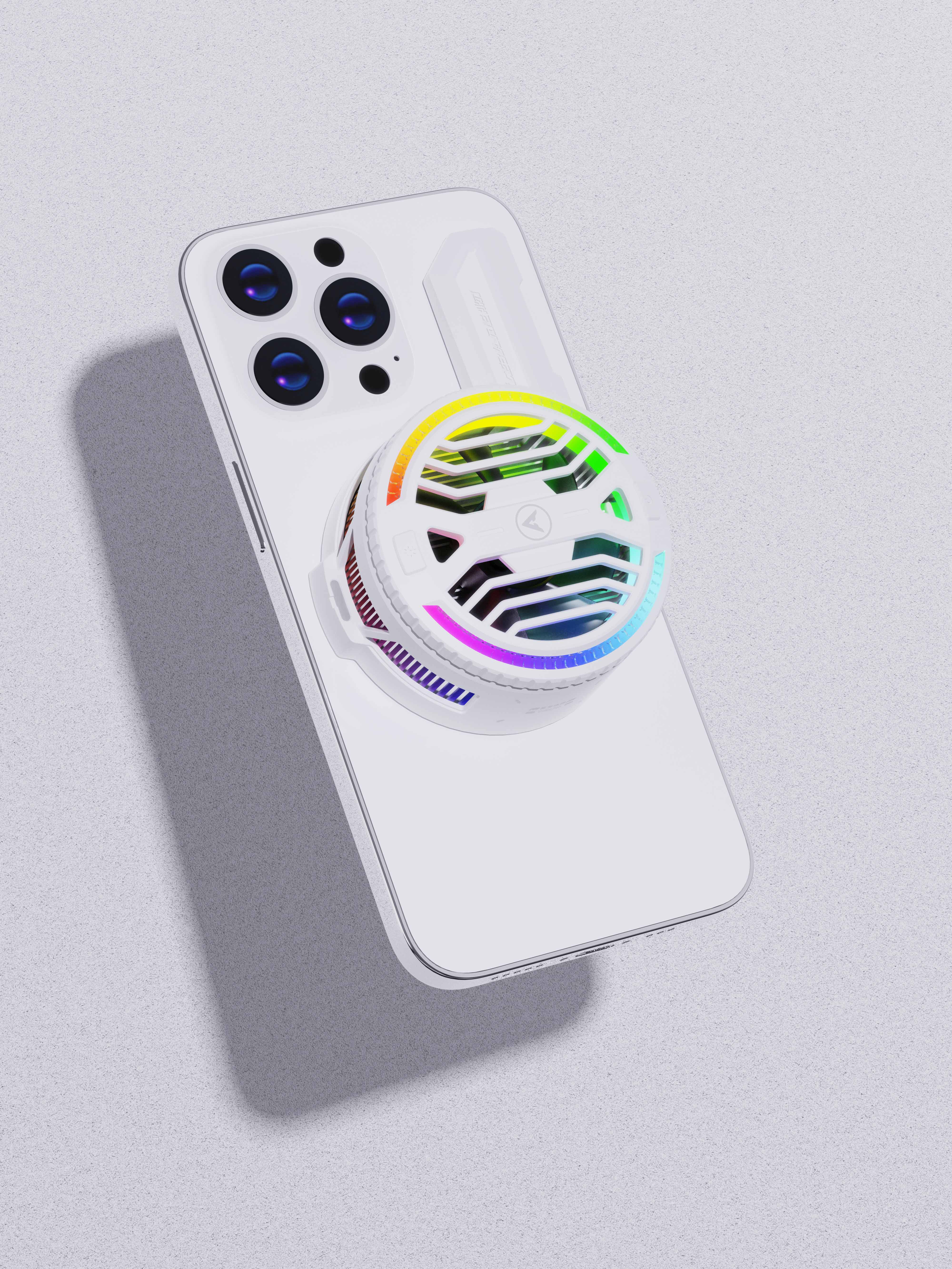 Mobile phone radiator，L-type radiator，Magnetic attraction，Clip，refrigeration icing，cooling，RGB lamp effect，PIVA，