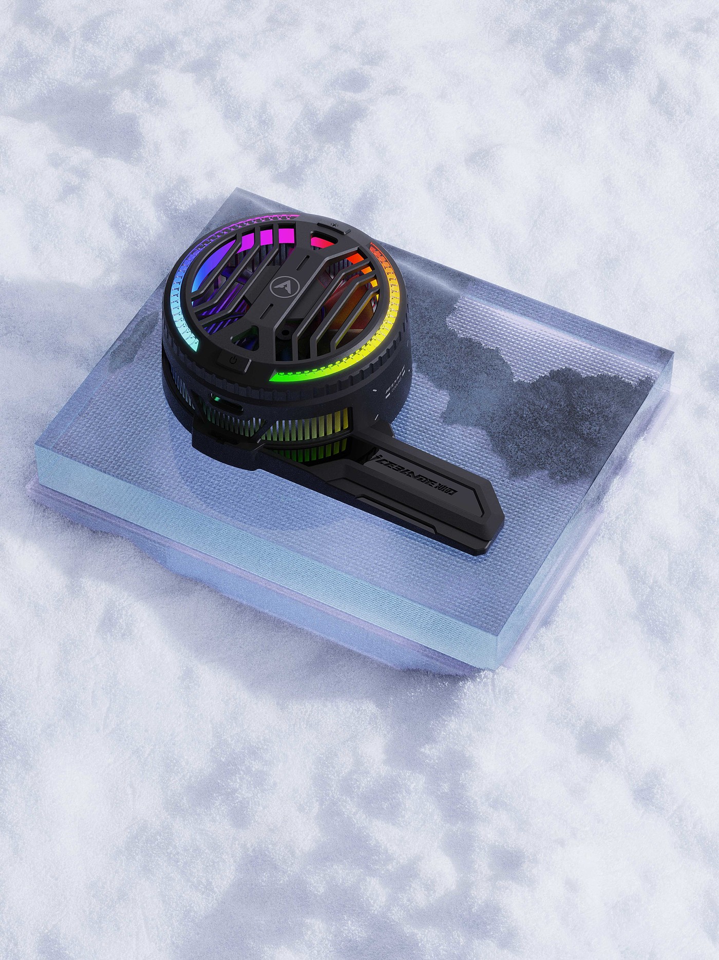 Mobile phone radiator，L-type radiator，Magnetic attraction，Clip，refrigeration icing，cooling，RGB lamp effect，PIVA，
