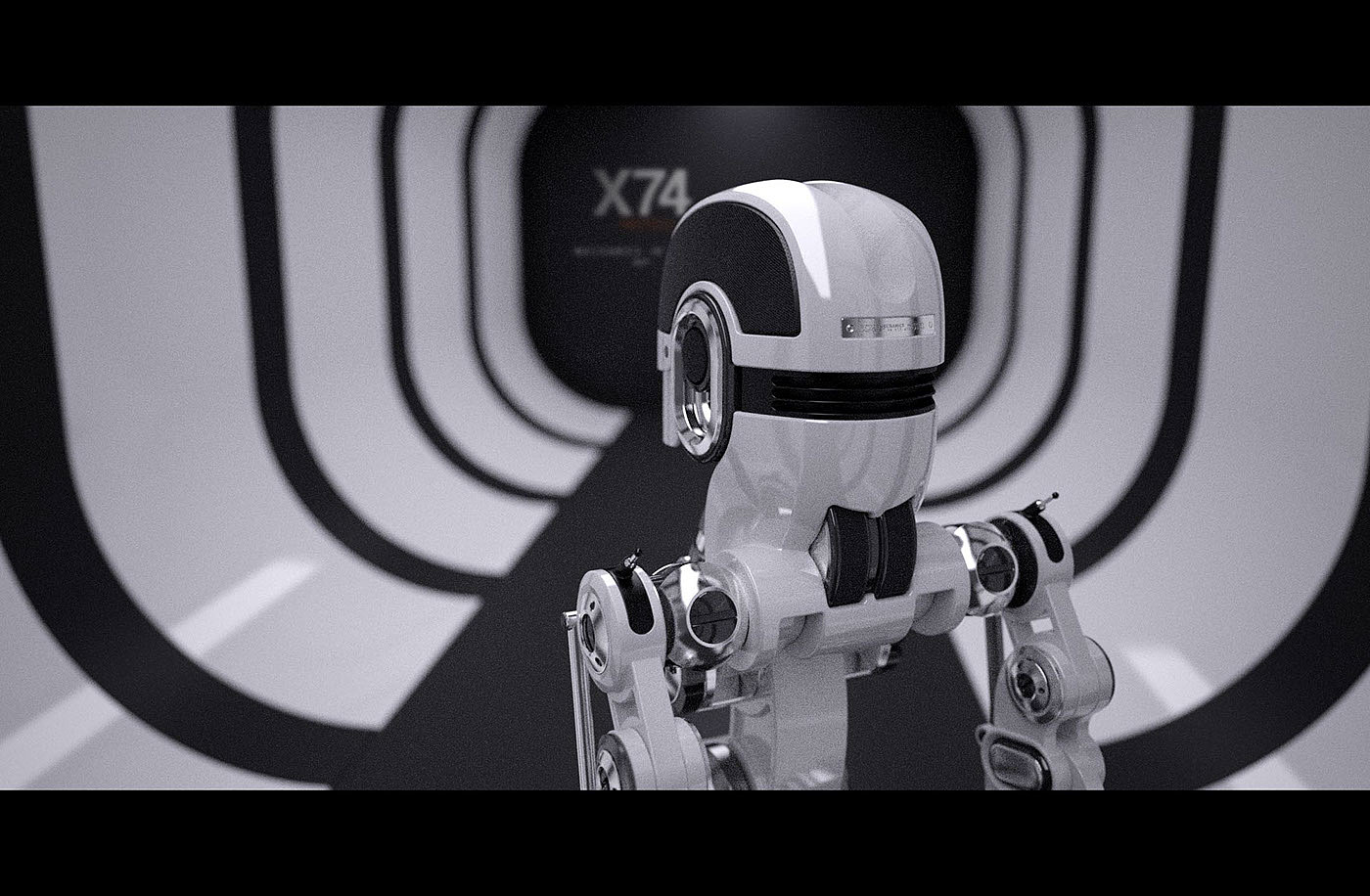 Single wheel，white，robot，intelligence，