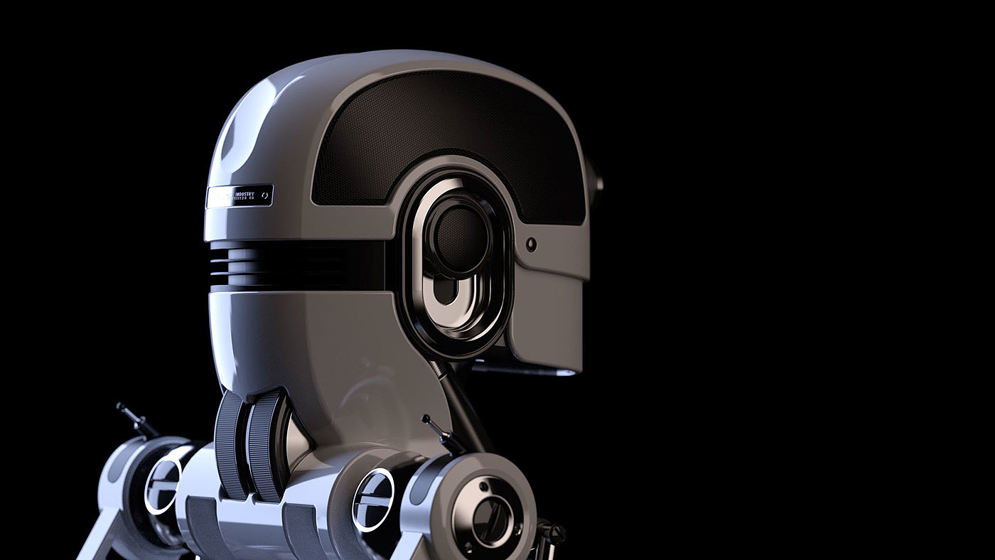 Single wheel，white，robot，intelligence，