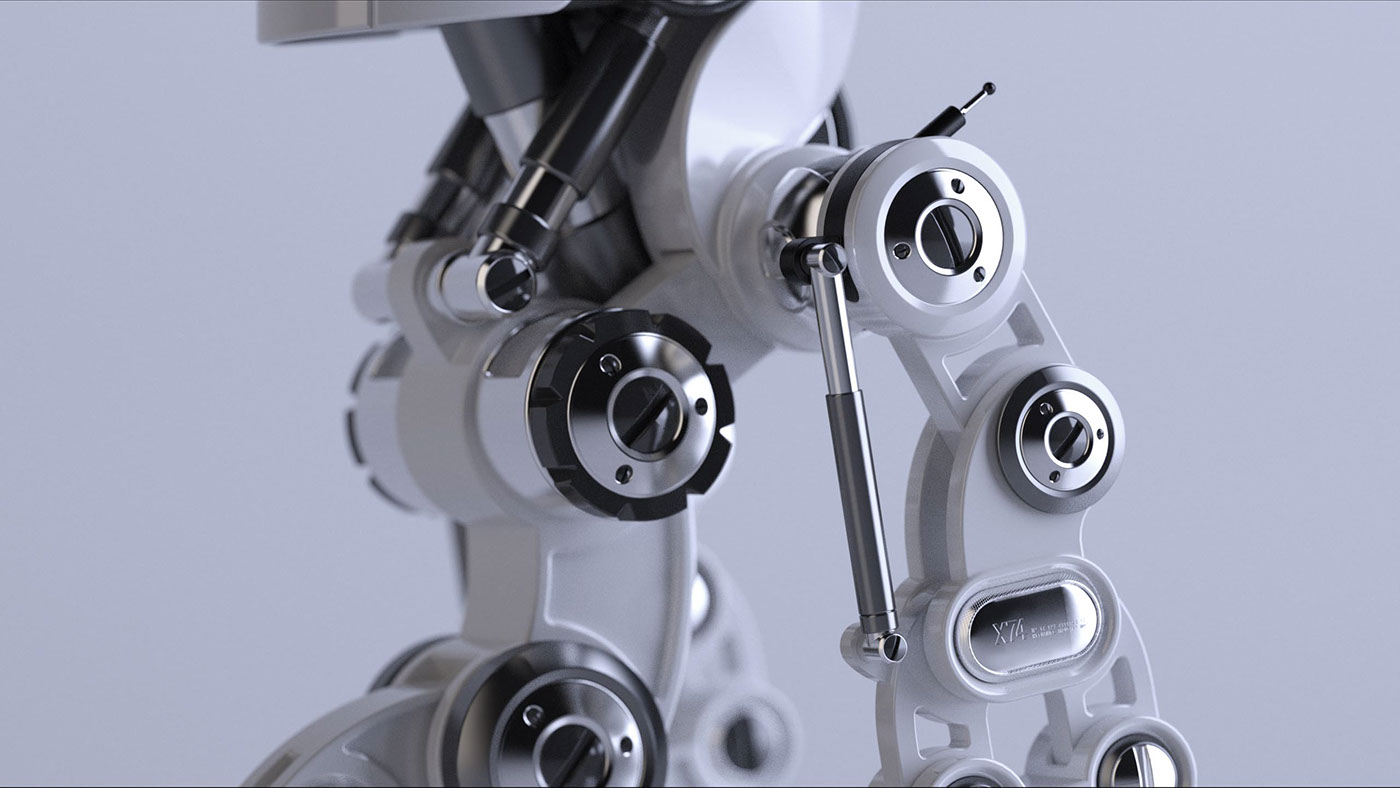 Single wheel，white，robot，intelligence，