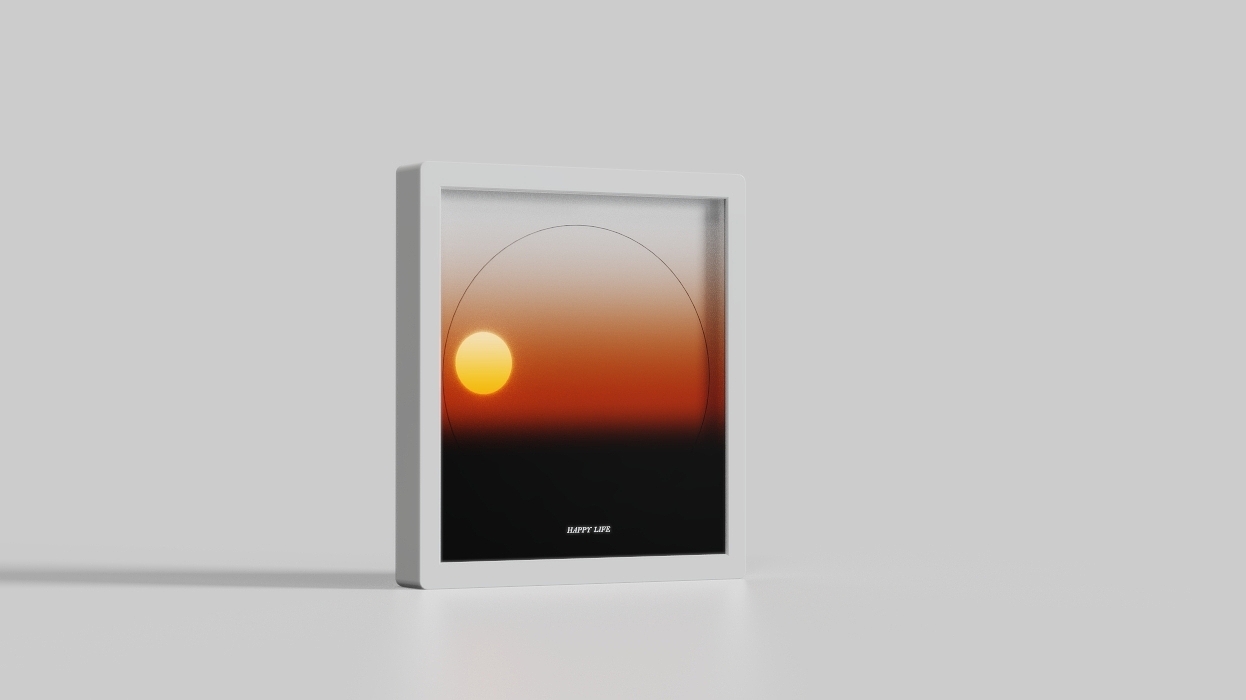 lamp，Sunset，