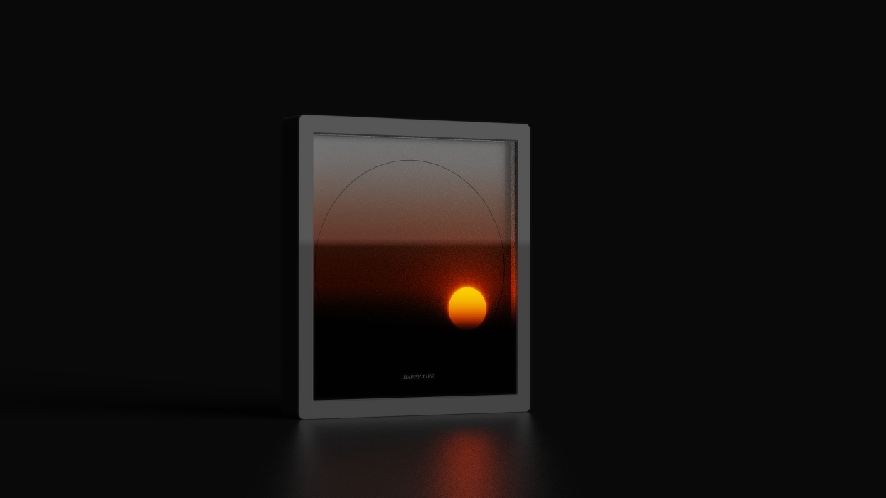 lamp，Sunset，
