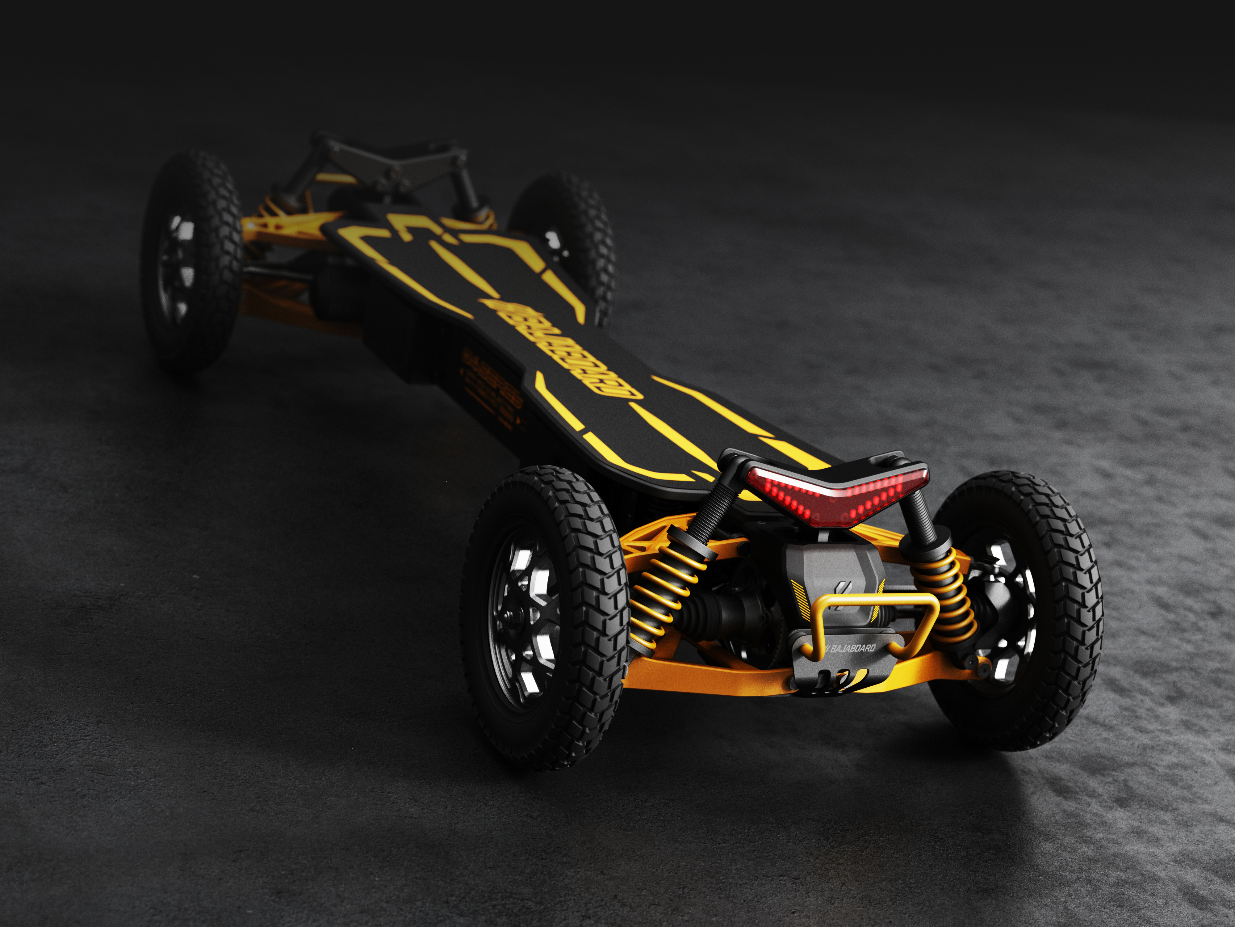 product design，Electric skateboard，cross-country，Independent suspension，