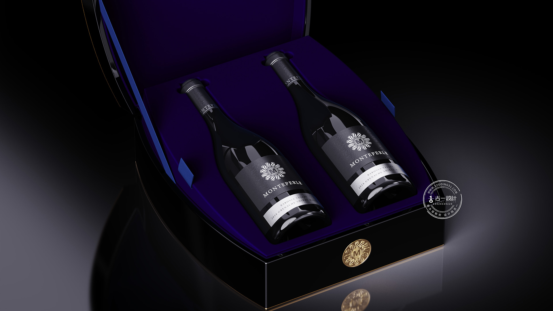 High-grade red wine gift box packaging design，Wine packaging design，Gu Yi design，Shenzhen Creative Red Wine Packaging Design Company，