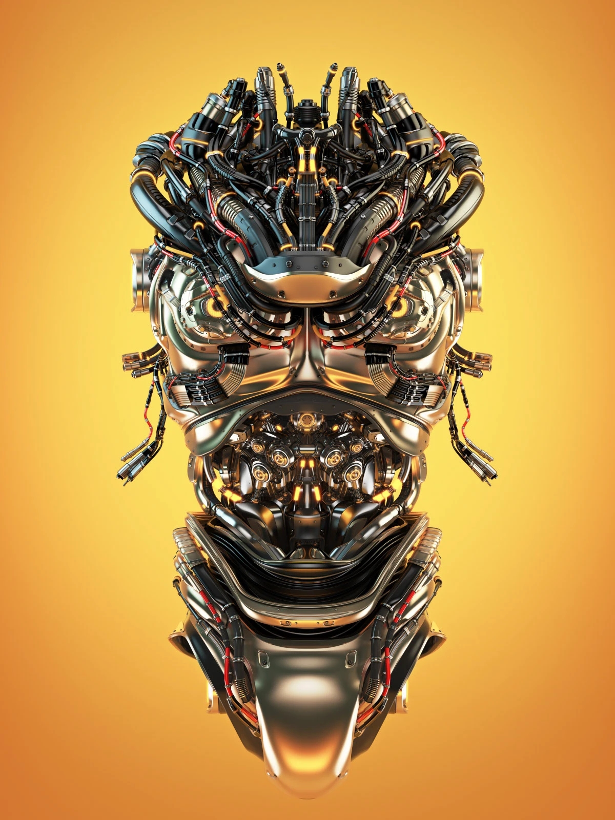 hard core aesthetics，Mechanical concept，robot，Future of science and technology，Cyberpunk，