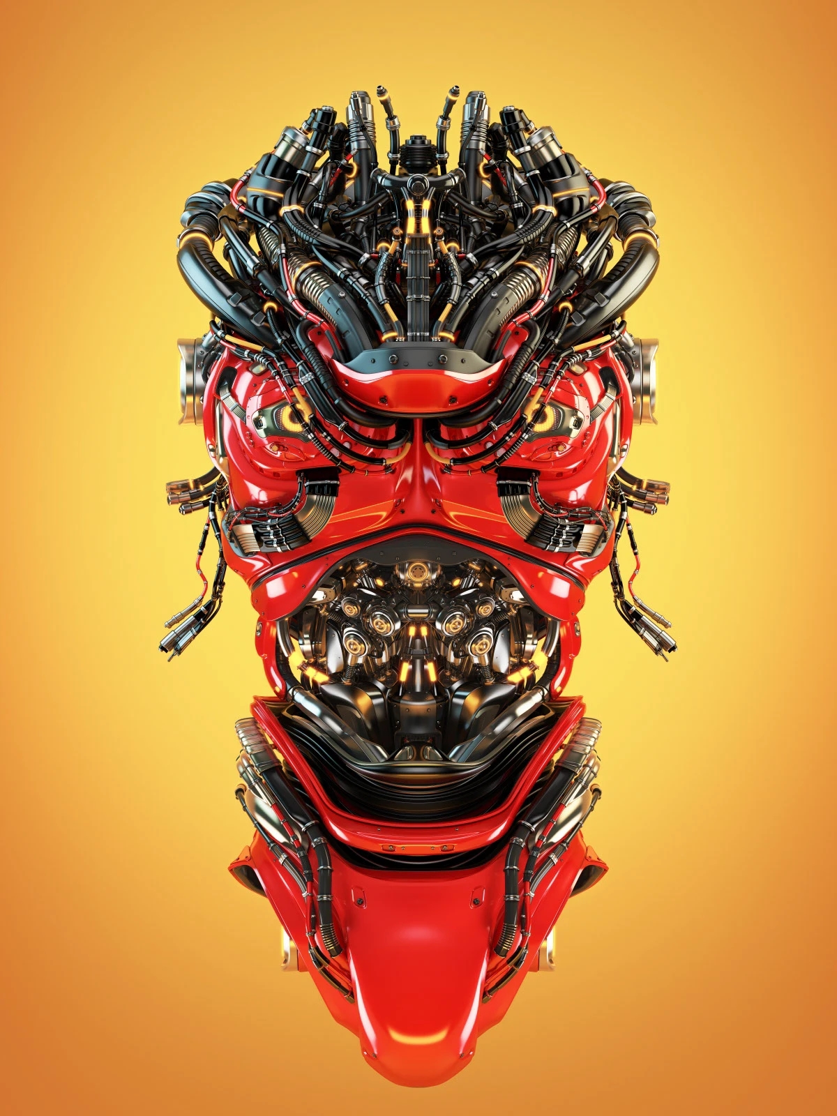 hard core aesthetics，Mechanical concept，robot，Future of science and technology，Cyberpunk，