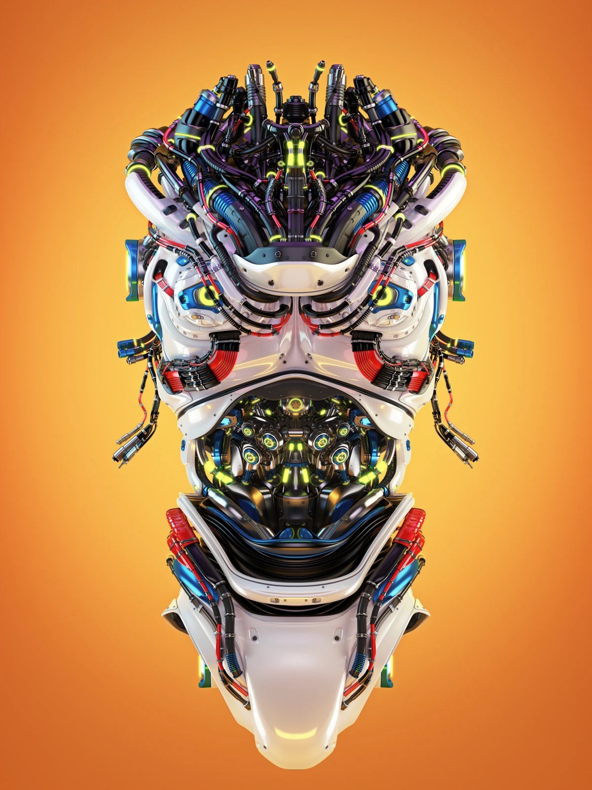 hard core aesthetics，Mechanical concept，robot，Future of science and technology，Cyberpunk，