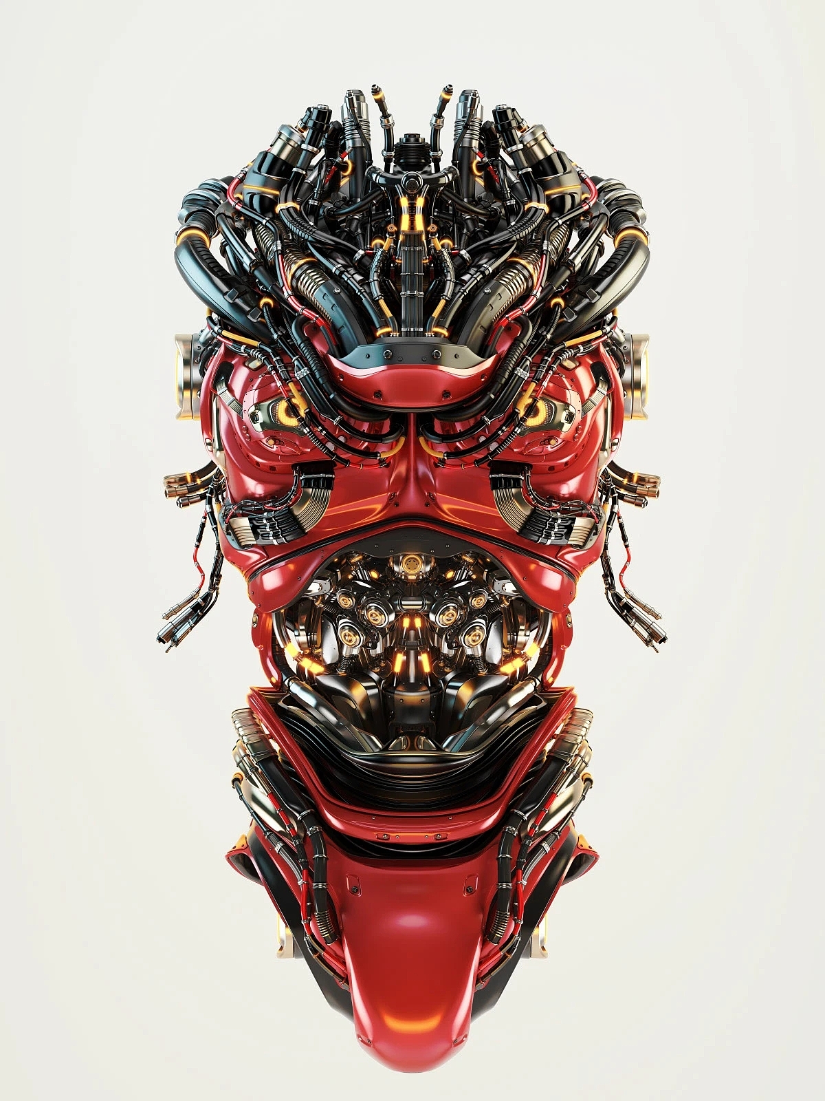 hard core aesthetics，Mechanical concept，robot，Future of science and technology，Cyberpunk，