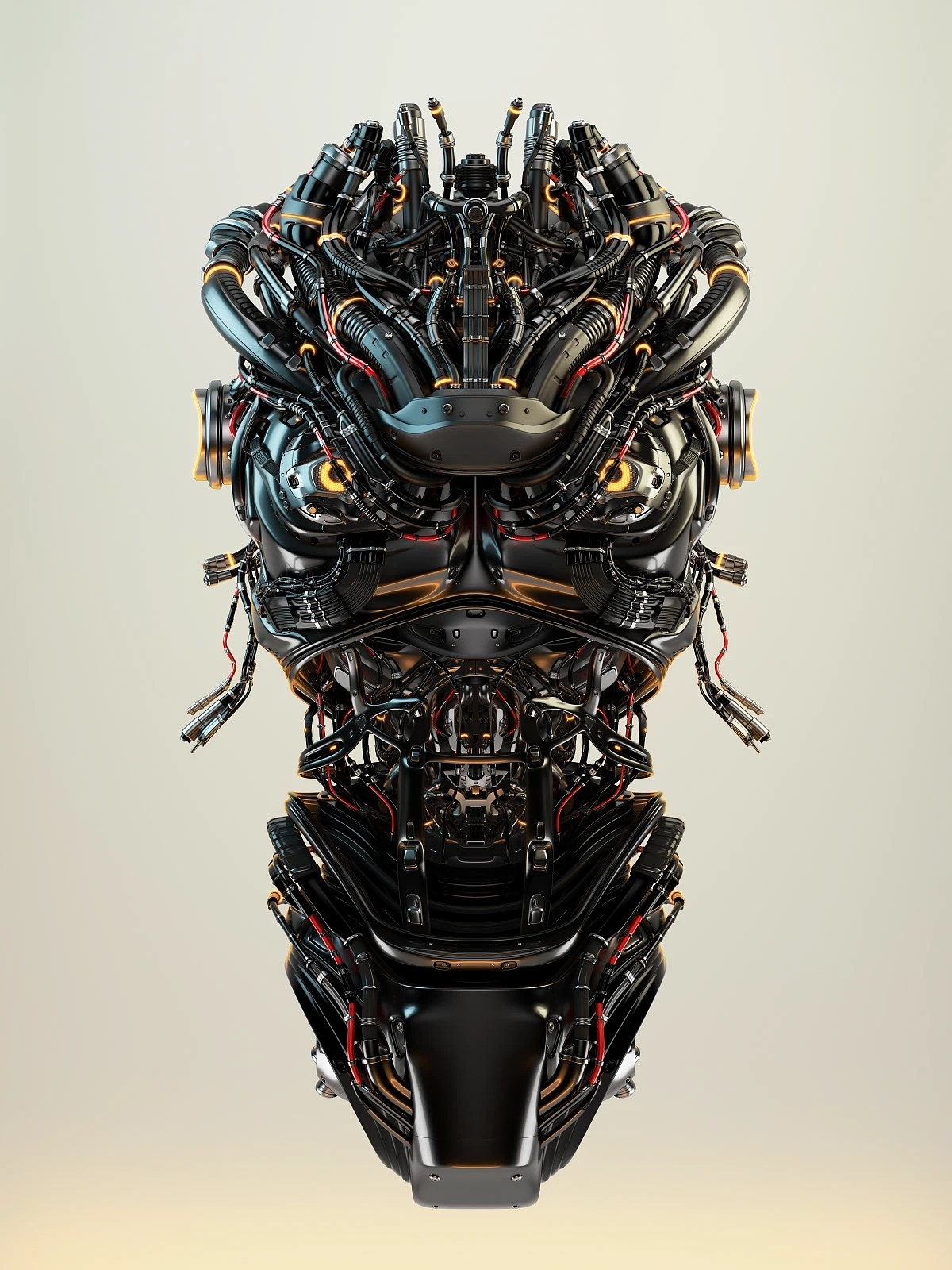 hard core aesthetics，Mechanical concept，robot，Future of science and technology，Cyberpunk，