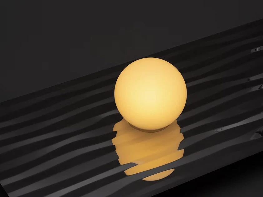 Wall lamp，Hanjiang River Scenic Area，Metal plate，spherical，