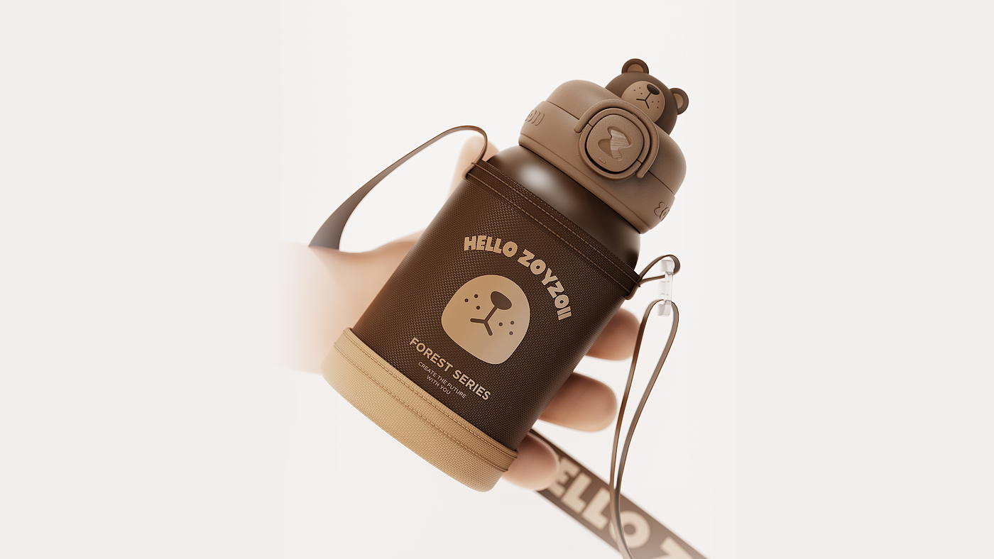 zoyzoii，vacuum cup，Animal series，Outdoor travel，