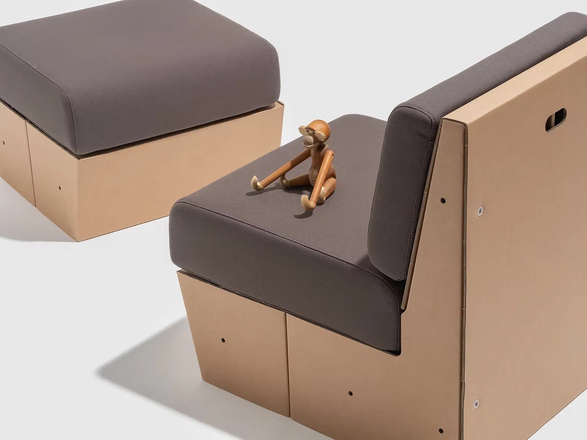 Voyage，PAPER POP，Cardboard Sofa，modularization，Environmental protection design，