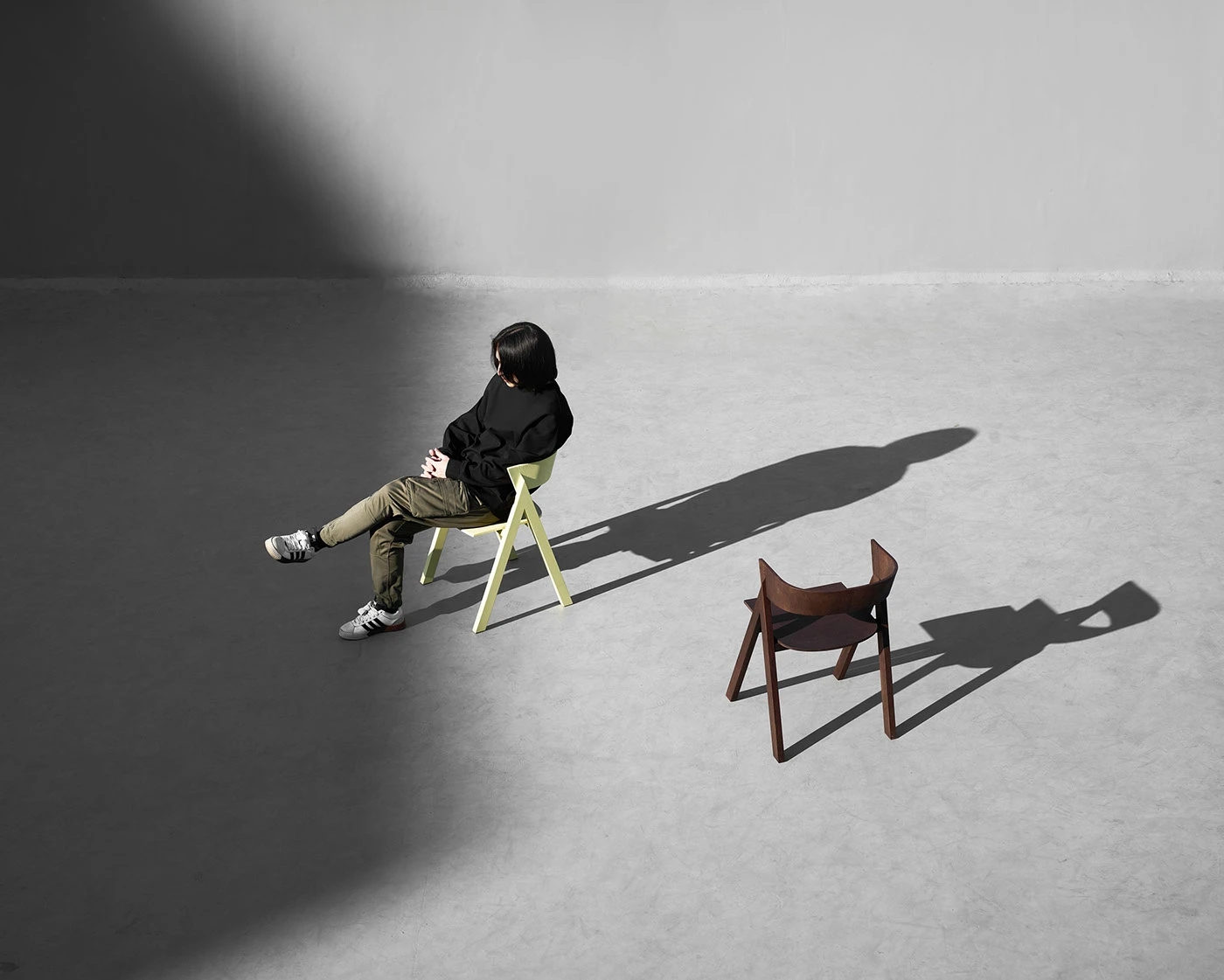 YY，White oak，Greeko Edition，Eave Chair，Environmental protection materials，