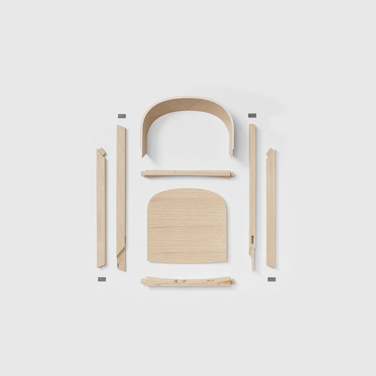 YY，White oak，Greeko Edition，Eave Chair，Environmental protection materials，