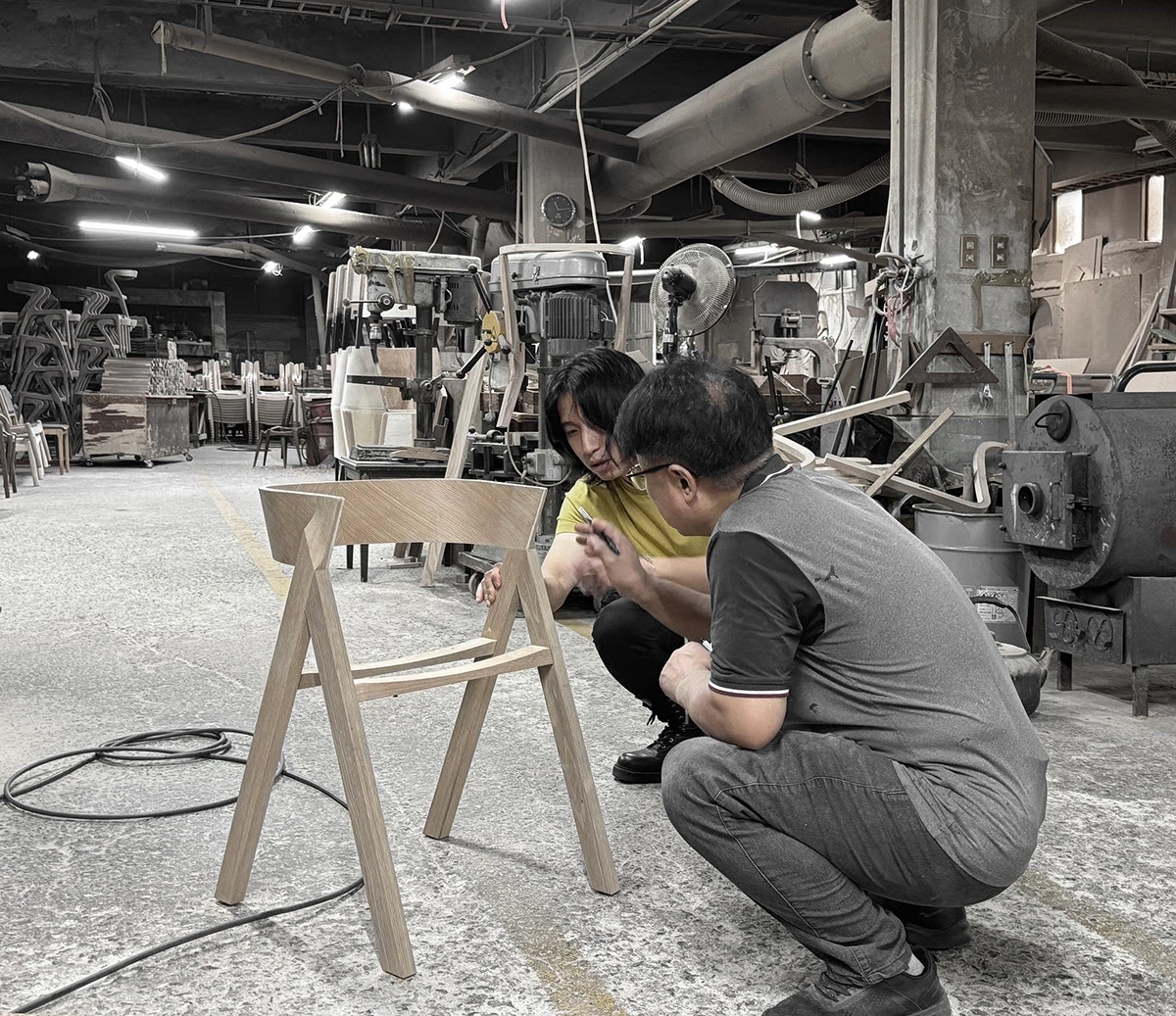 YY，White oak，Greeko Edition，Eave Chair，Environmental protection materials，