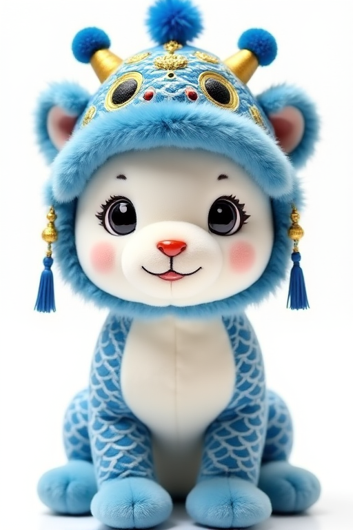 blue plush toy，