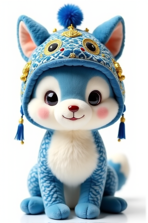 blue plush toy，