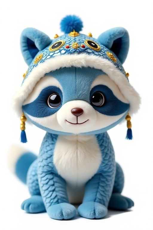blue plush toy，