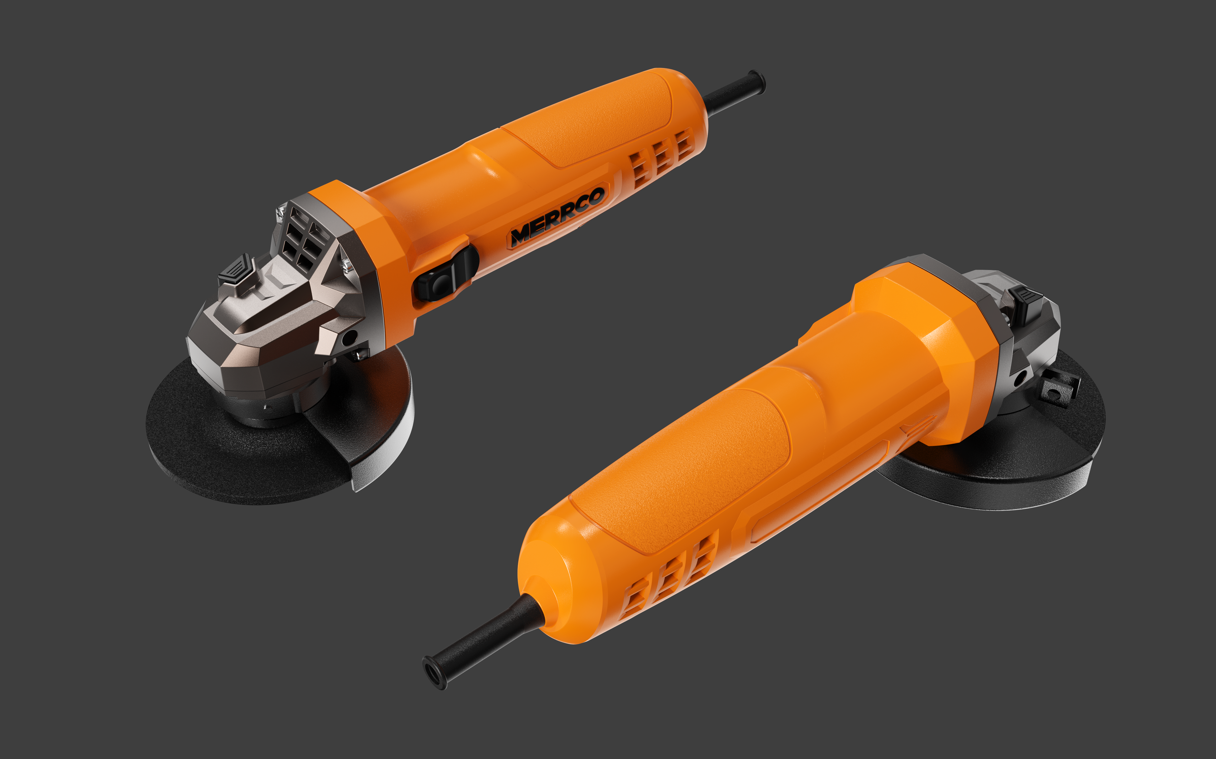 Hand-held angle grinder solution，