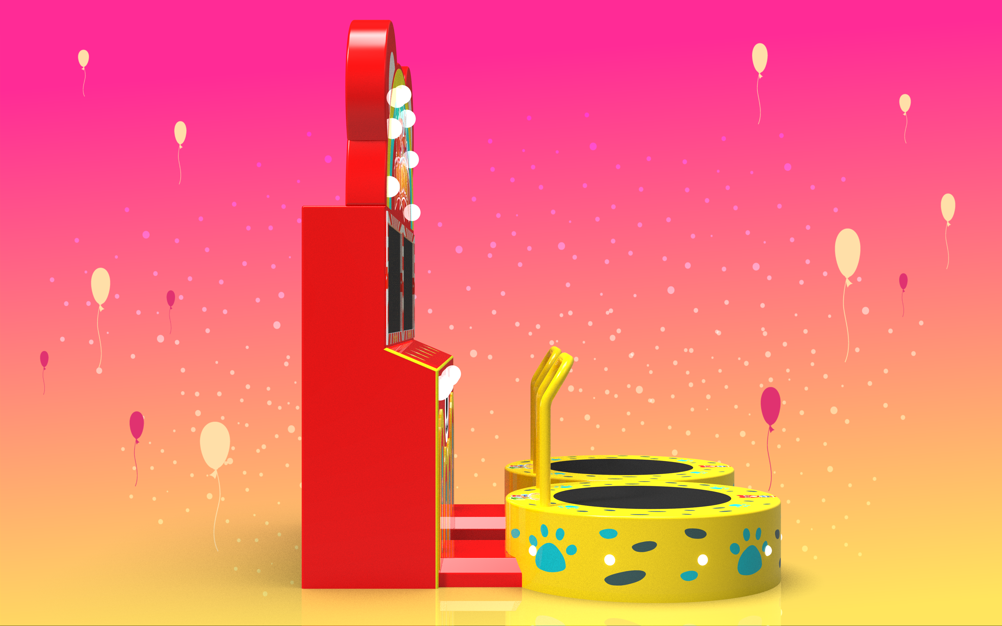 Trampoline，video game，recreational machines，