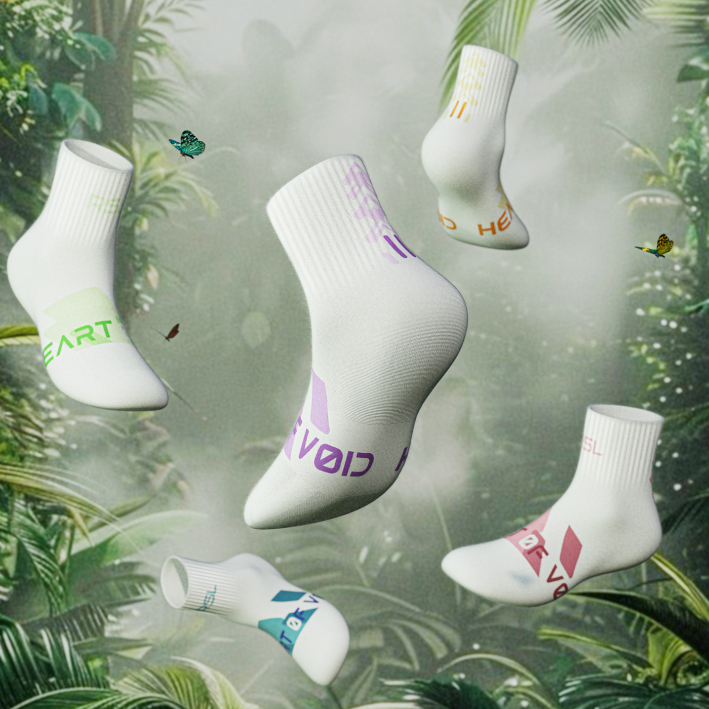 Sports children's socks, badminton hand glue，