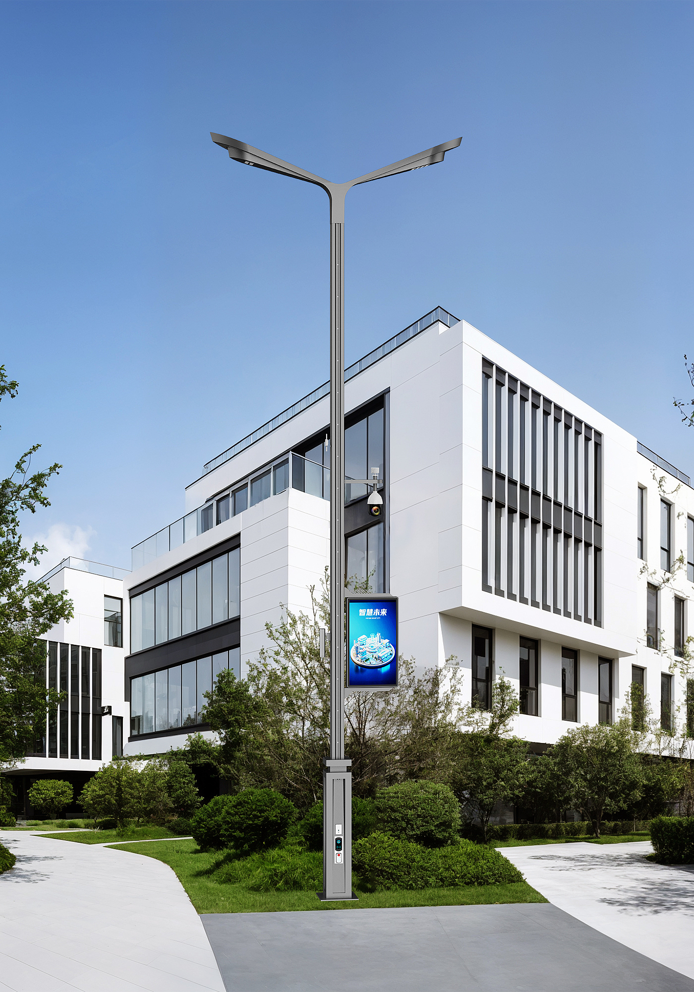 lighting，Smart street lamp，City Night Guardian，Technology street lamp，
