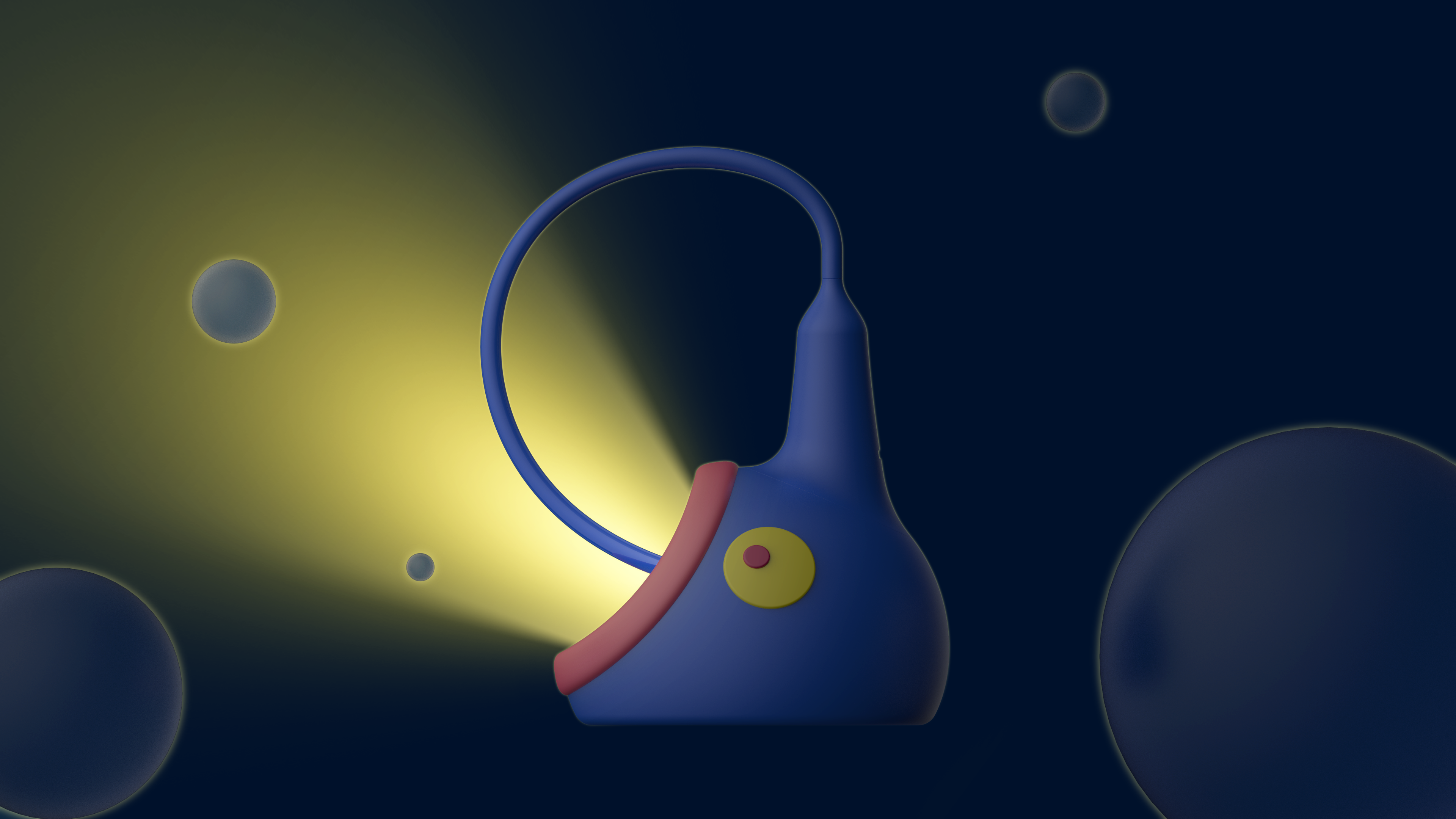 Lantern fish，Desk lamp，interesting，terror，ceramics，Ornaments，Atmosphere lamp，Jewelry box，