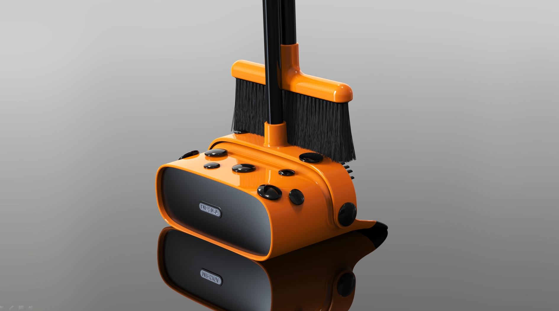 Broom dustpan, Kusama Yayoi, pumpkin，