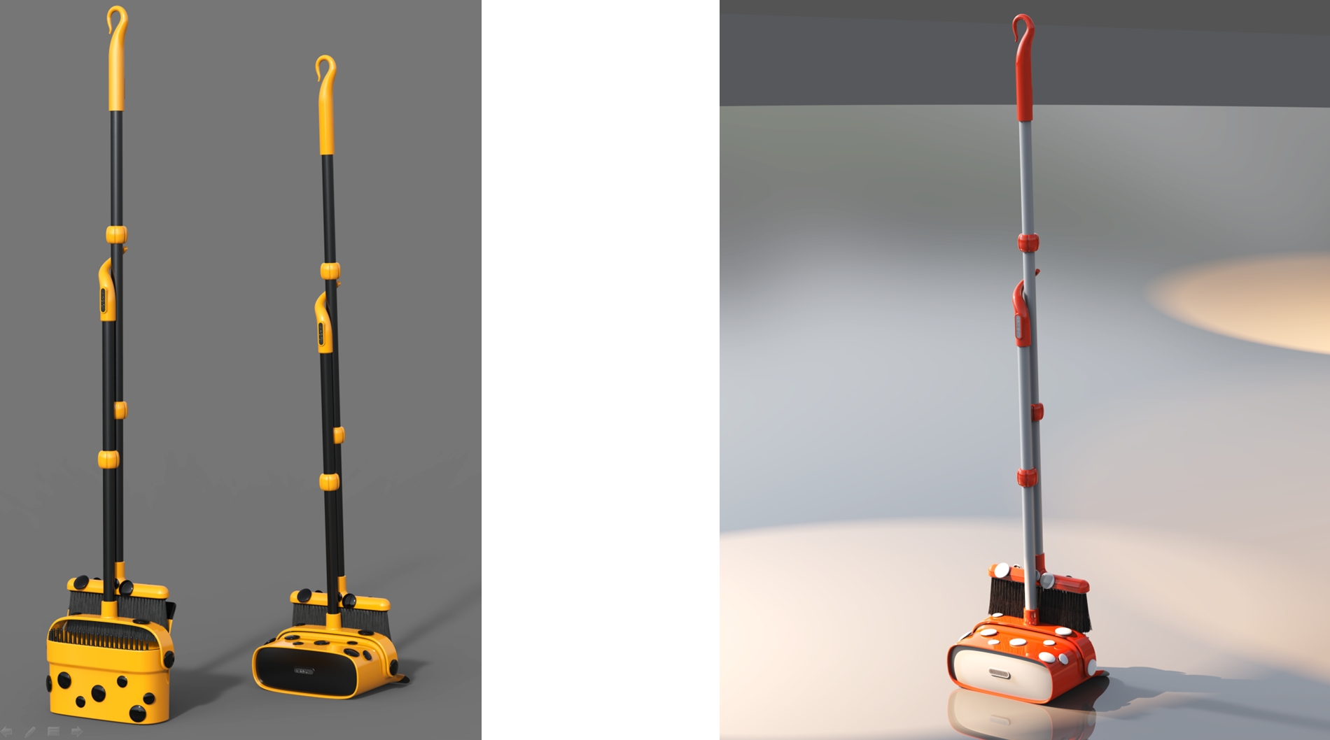 Broom dustpan, Kusama Yayoi, pumpkin，