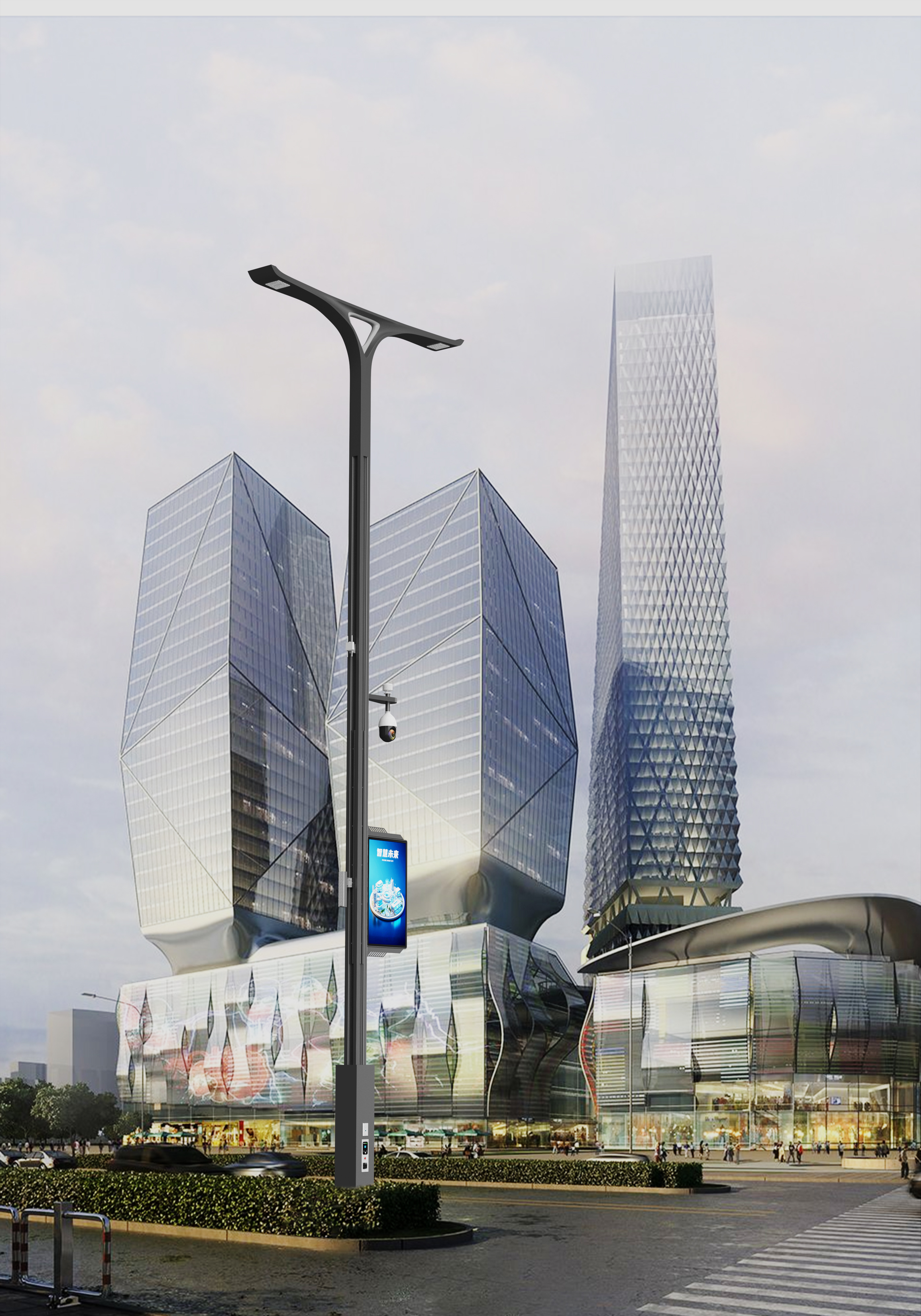 lighting，Smart street lamp，Technology street lamp，City Night Guardian，