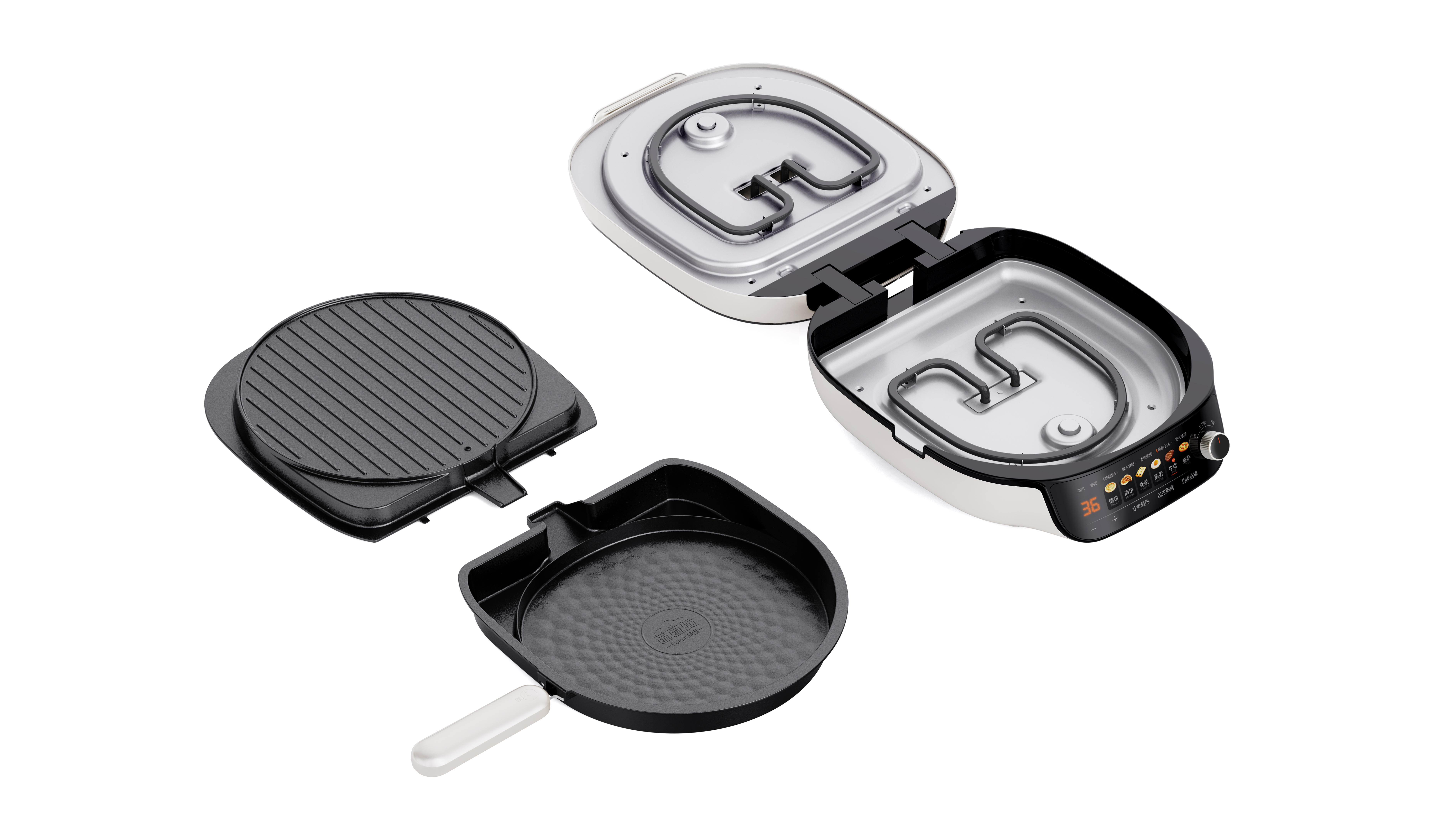 small home appliances，frying and baking machine，Electric baking pan，large steam，