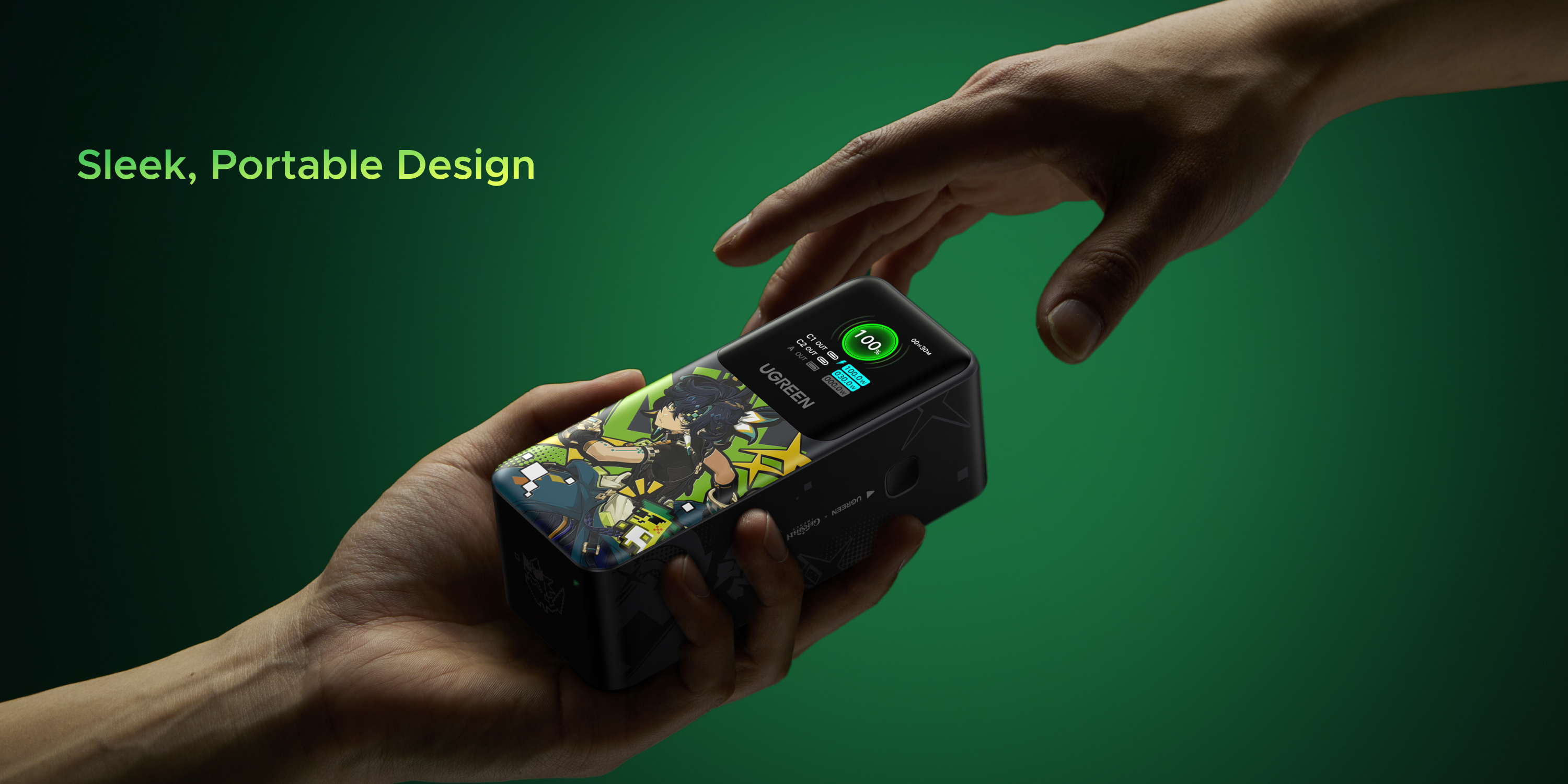 Green couplet，Product rendering，Charging category，The original God joint name，